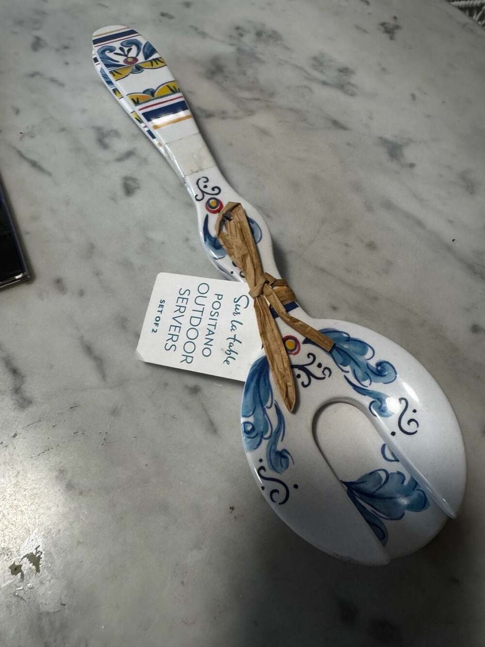 Sur la Table Positano Melamine
Outdoor Salad Servers Set of 2 Servers